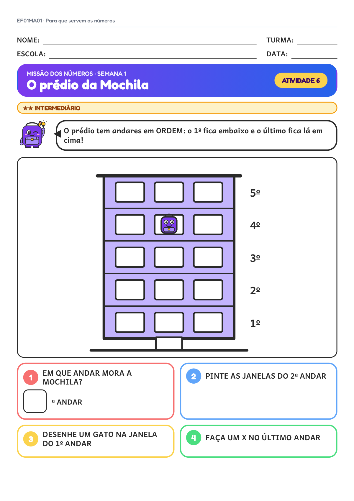 Para que servem os números · 1º ano · EF01MA01 — imagem 4