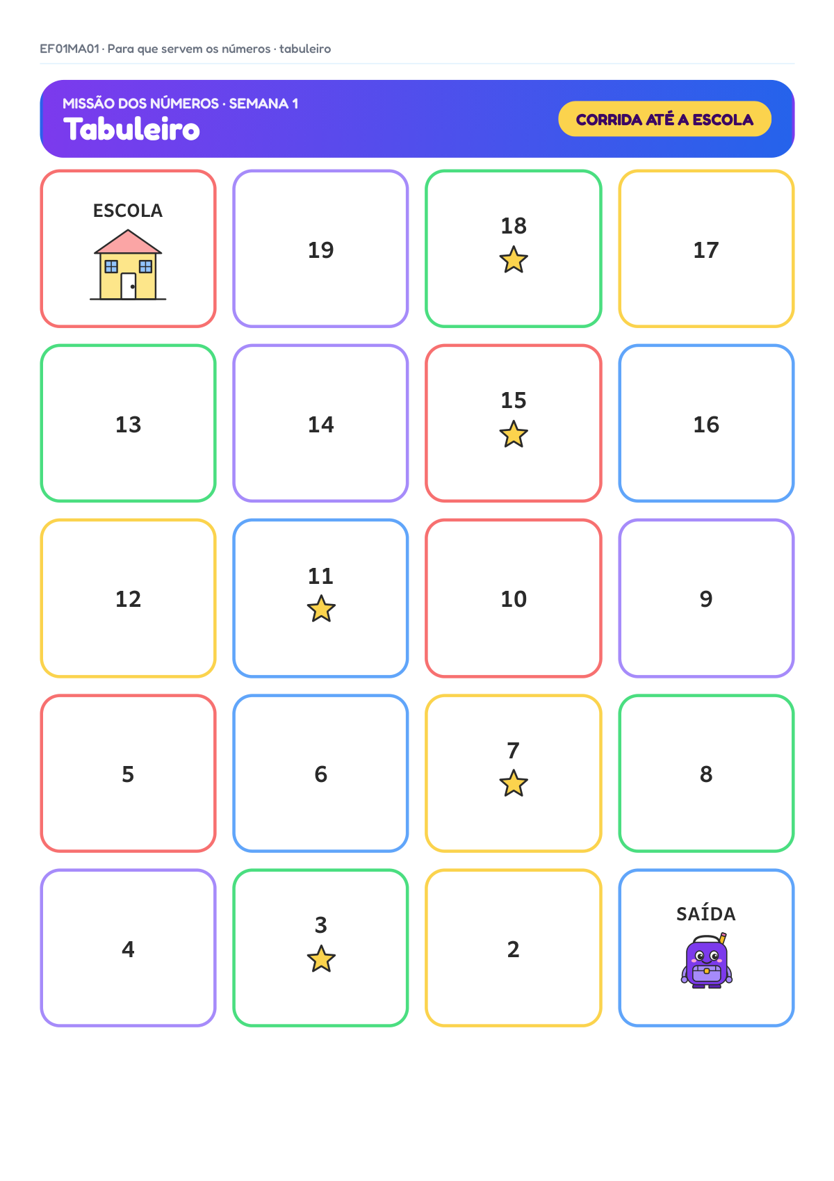 Para que servem os números · 1º ano · EF01MA01 — imagem 4